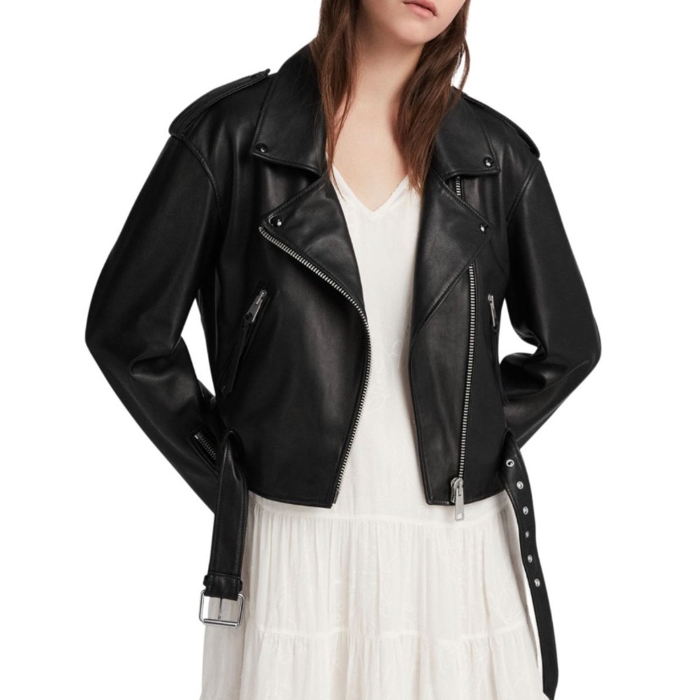 ALLSAINTS ANDERSON LEATHER MOTO JACKET